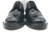 Saint Laurent Army 20 Wingtip Derby Shoes Black Polished Leather Size 36.5 NEW