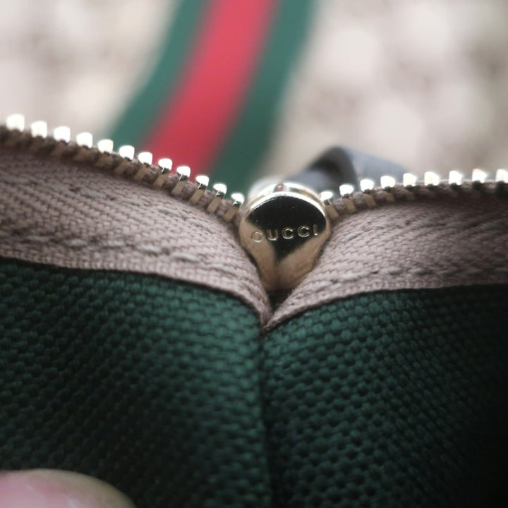 Gucci Giglio GG Monogram Canvas Web Large Hobo Bag Beige