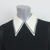 Miu Miu Sequin-Embellished Mini Dress Black Crepe & Chiffon Size 38 Long Sleeve