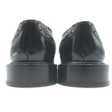 Saint Laurent Army 20 Wingtip Derby Shoes Black Polished Leather Size 36.5 NEW