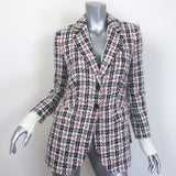 Favorite Daughter The City Plaid Tweed Layered Blazer Red/Multi Size Extra Small