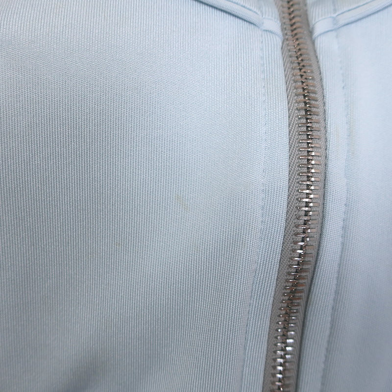 Prada Sport Cropped Track Jacket Light Blue Nylon Size Small