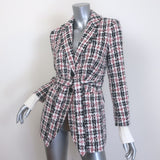Favorite Daughter The City Plaid Tweed Layered Blazer Red/Multi Size Extra Small