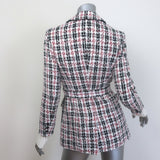 Favorite Daughter The City Plaid Tweed Layered Blazer Red/Multi Size Extra Small