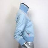 Prada Sport Cropped Track Jacket Light Blue Nylon Size Small