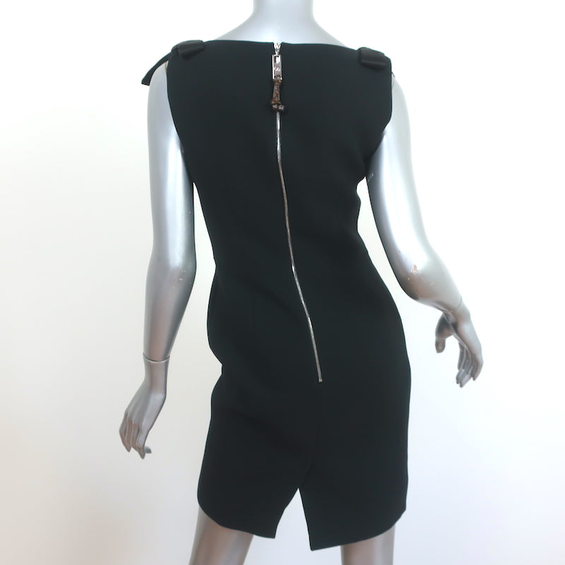 Louis Vuitton Crossover Bust Dress BLACK. Size 36