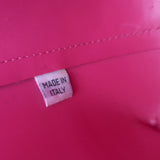 Mansur Gavriel Mini Bucket Bag Black/Fuchsia Leather