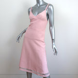 Prada Grosgrain Ribbon Dress Light Pink Size 40 Sleeveless Fit & Flare