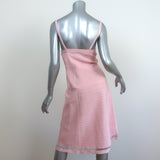 Prada Grosgrain Ribbon Dress Light Pink Size 40 Sleeveless Fit & Flare