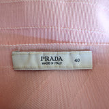 Prada Grosgrain Ribbon Dress Light Pink Size 40 Sleeveless Fit & Flare