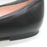 Roger Vivier Gommettine Tonal-Buckle Ballet Flats Black Leather Size 38.5