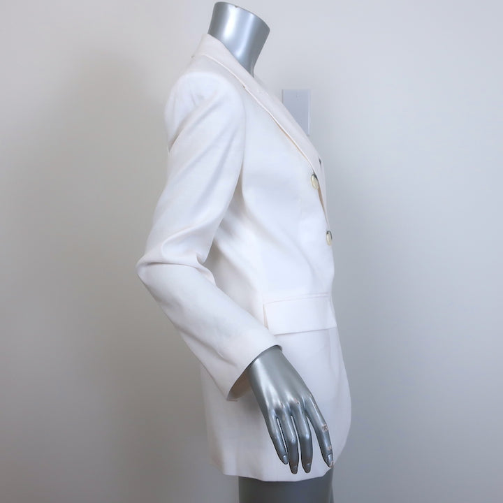 Veronica Beard Bexley Dickey Jacket Off White Size 6 Double Breasted Blazer NEW