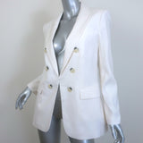 Veronica Beard Bexley Dickey Jacket Off White Size 6 Double Breasted Blazer NEW