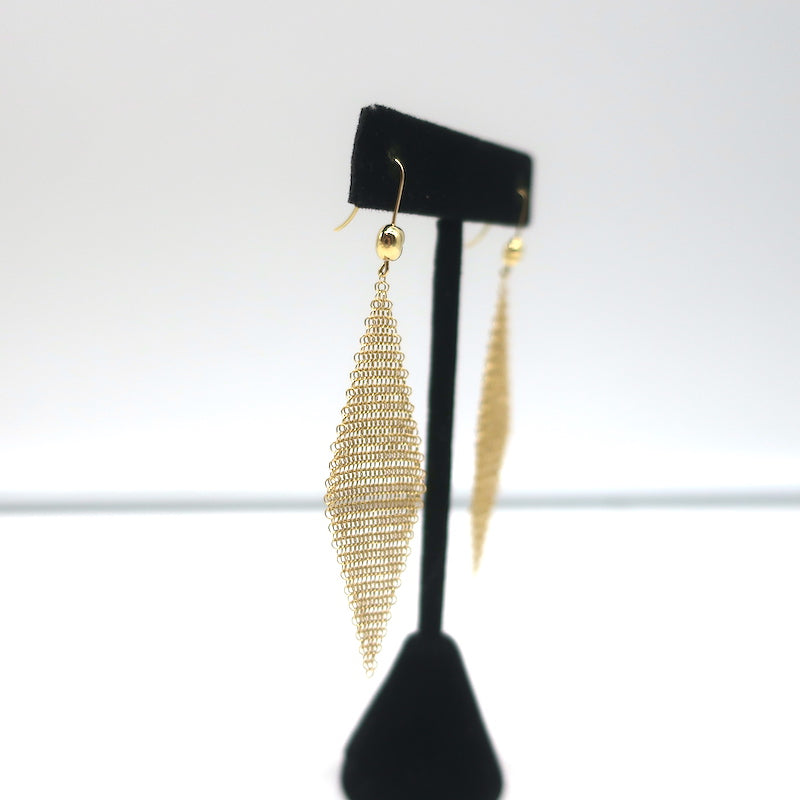 Tiffany &amp; Co. Elsa Peretti Mesh Earrings 18k Gold