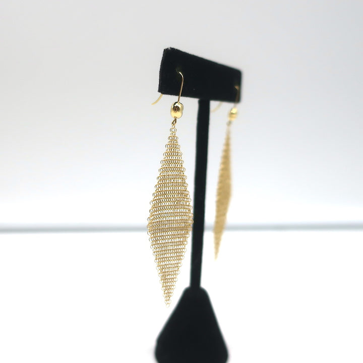 Tiffany &amp; Co. Elsa Peretti Mesh Earrings 18k Gold