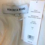 Veronica Beard Bexley Dickey Jacket Off White Size 6 Double Breasted Blazer NEW