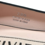Roger Vivier Gommettine Tonal-Buckle Ballet Flats Black Leather Size 38.5