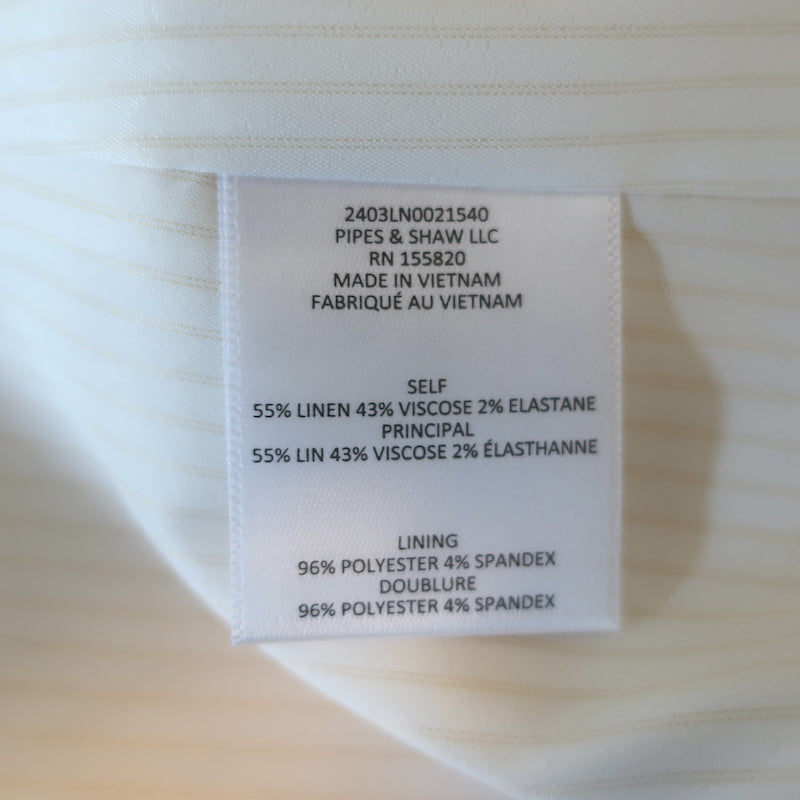 Veronica Beard Bexley Dickey Jacket Off White Size 6 Double Breasted Blazer NEW