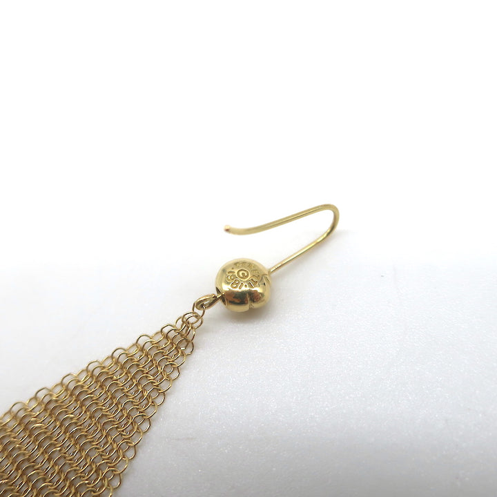 Tiffany &amp; Co. Elsa Peretti Mesh Earrings 18k Gold