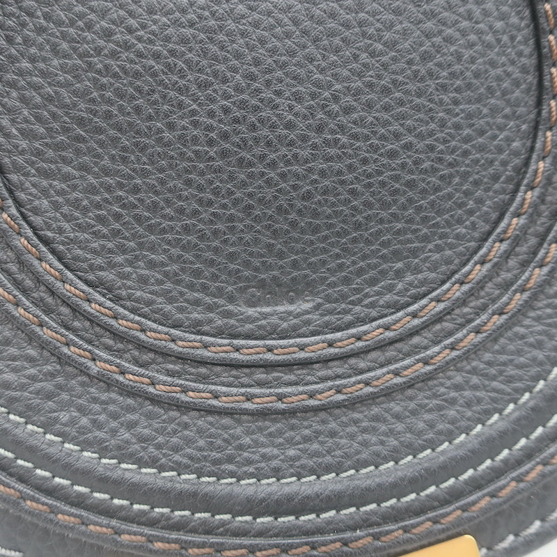 Chloe Marcie Small Crossbody Bag Black Grained Leather