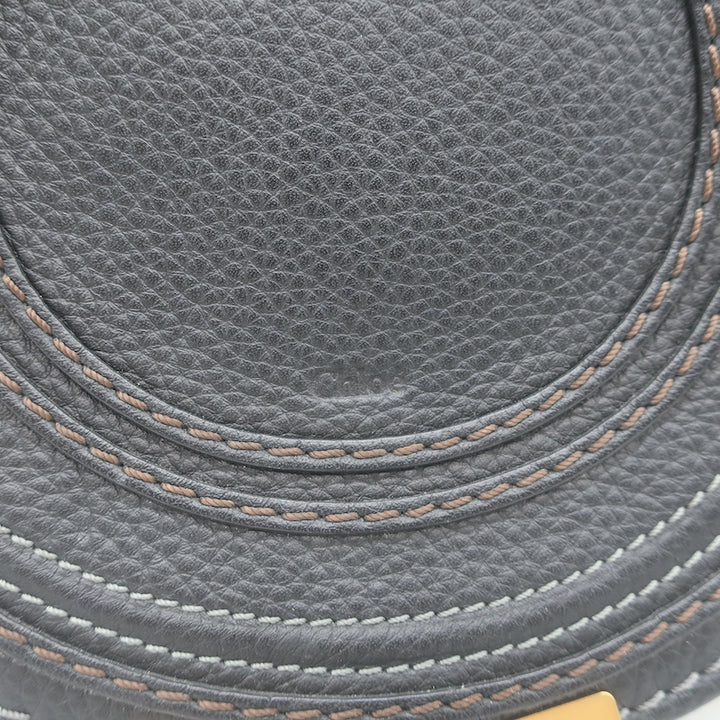 Chloe Marcie Small Crossbody Bag Black Grained Leather