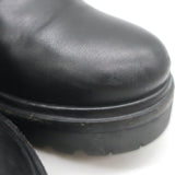 Moncler Viviane Side-Zip Combat Boots Black Leather Size 38