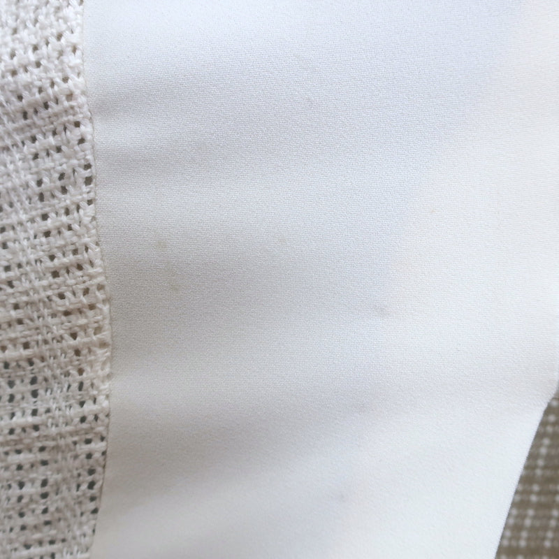Roland Mouret Halter-Neck Sheath Dress Cream Woven Cotton &amp; Crepe Size US 4