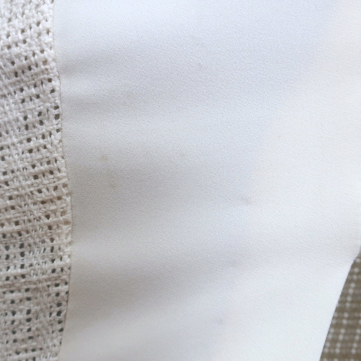 Roland Mouret Halter-Neck Sheath Dress Cream Woven Cotton &amp; Crepe Size US 4