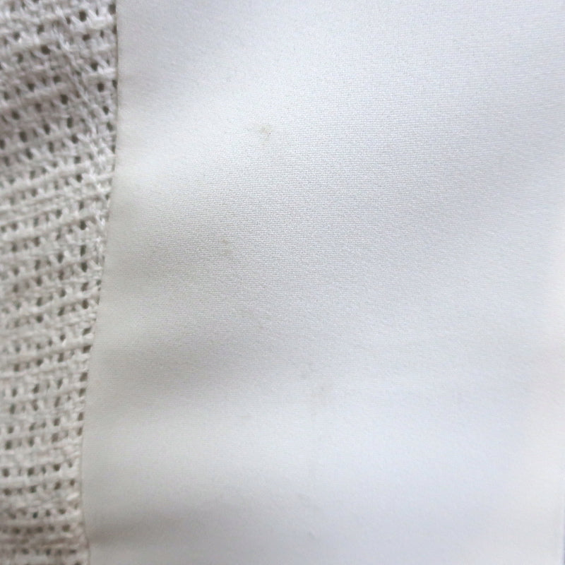Roland Mouret Halter-Neck Sheath Dress Cream Woven Cotton &amp; Crepe Size US 4