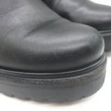 Moncler Viviane Side-Zip Combat Boots Black Leather Size 38