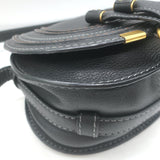 Chloe Marcie Small Crossbody Bag Black Grained Leather