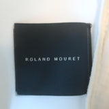 Roland Mouret Halter-Neck Sheath Dress Cream Woven Cotton & Crepe Size US 4