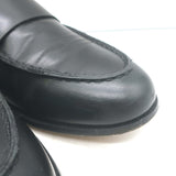 Woman by Common Projects 6132 Flat Loafers Black Leather Size 37