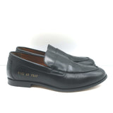 Woman by Common Projects 6132 Flat Loafers Black Leather Size 37