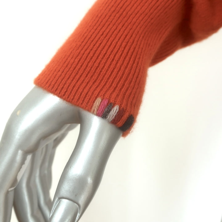 Extreme Cashmere Lemon Zip-Up Cardigan Orange Stretch Knit Size Extra Small