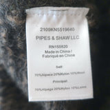 Veronica Beard Embry Cardigan Black/Brown Striped Alpaca-Blend Size Medium