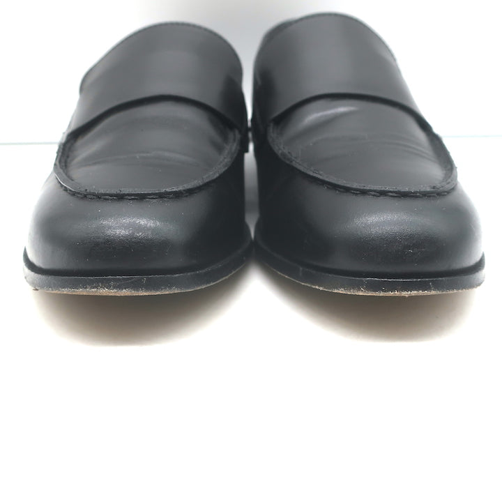 Woman by Common Projects 6132 Flat Loafers Black Leather Size 37