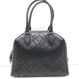 Alaia Arabesque Laser Cut Leather Mini Tote Bag Black