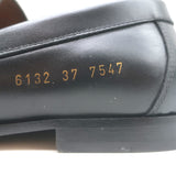 Woman by Common Projects 6132 Flat Loafers Black Leather Size 37