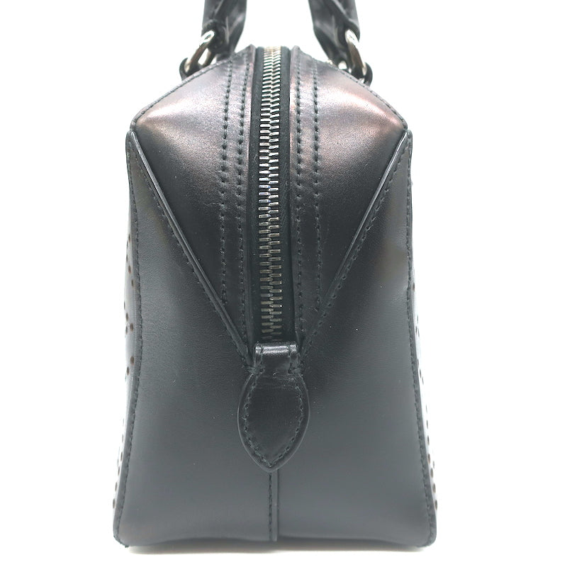 Alaia Arabesque Laser Cut Leather Mini Tote Bag Black