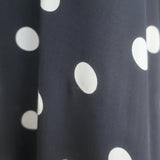 Doen Rosaria Midi Dress Black Polka Dot Silk-Blend Size Medium