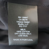 Nili Lotan Lorenzo Military Parka Jacket Navy Cotton Twill Size Medium NEW