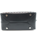 Alaia Arabesque Laser Cut Leather Mini Tote Bag Black