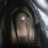 Moncler Viviane Side-Zip Combat Boots Black Leather Size 38