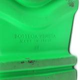 Bottega Veneta Flash Slide Sandals Green Leather-Trim Fabric Size 38