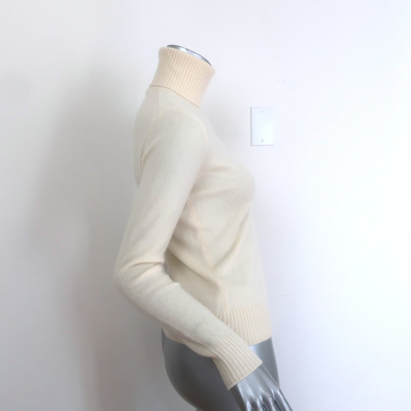 Loro Piana Cashmere Turtleneck Sweater Cream Size 40