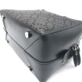 Alaia Arabesque Laser Cut Leather Mini Tote Bag Black