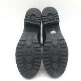 Moncler Viviane Side-Zip Combat Boots Black Leather Size 38