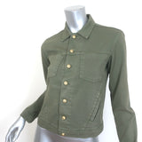L'Agence Celine Slim Fit Jean Jacket Juniper Stretch Cotton Size Extra Small