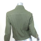 L'Agence Celine Slim Fit Jean Jacket Juniper Stretch Cotton Size Extra Small